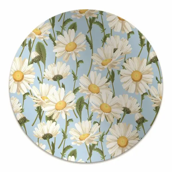 protectie podea scaun birou flori de musetel