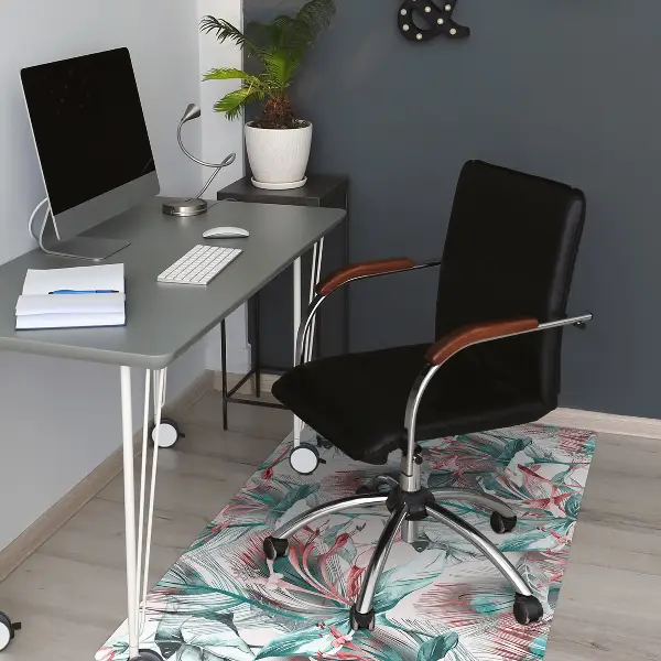 Covoras pentru protectie pardosea desen tropical