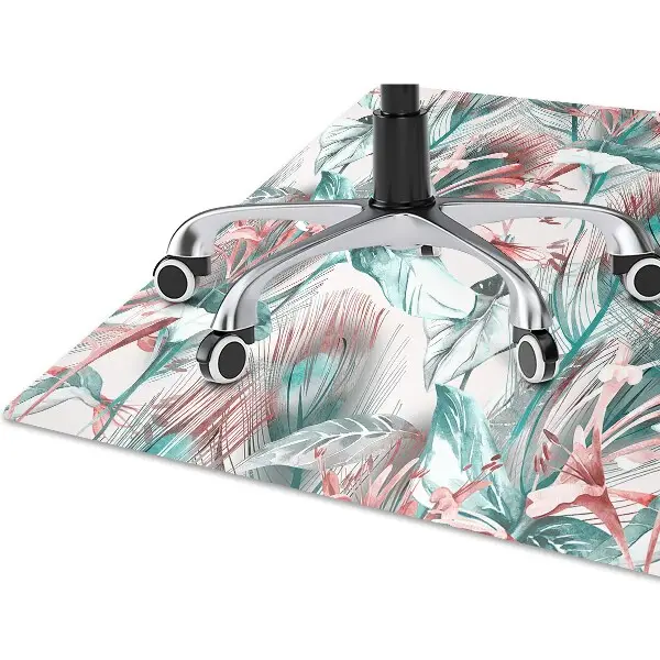 Covoras pentru protectie pardosea desen tropical