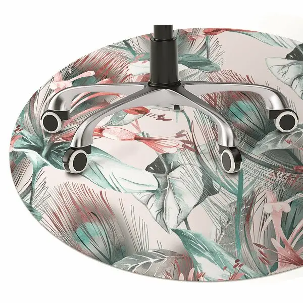 Covoras pentru protectie pardosea desen tropical