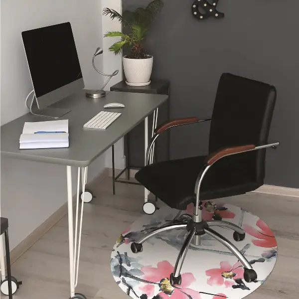 protectie podea scaun model floral