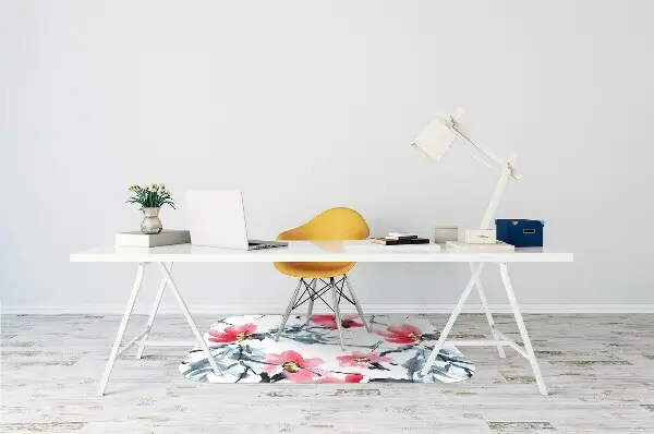 protectie podea scaun model floral