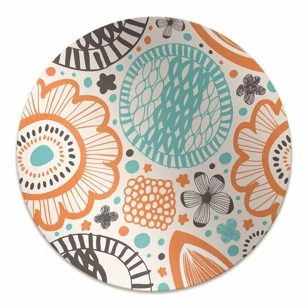 Covoras pentru protectie pardosea flori pastel