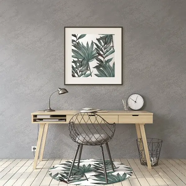 Covoras pentru protectie pardosea ilustrare tropical