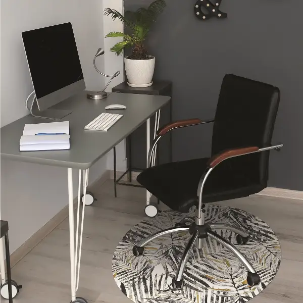 Covoras pentru protectie pardosea frunze negre