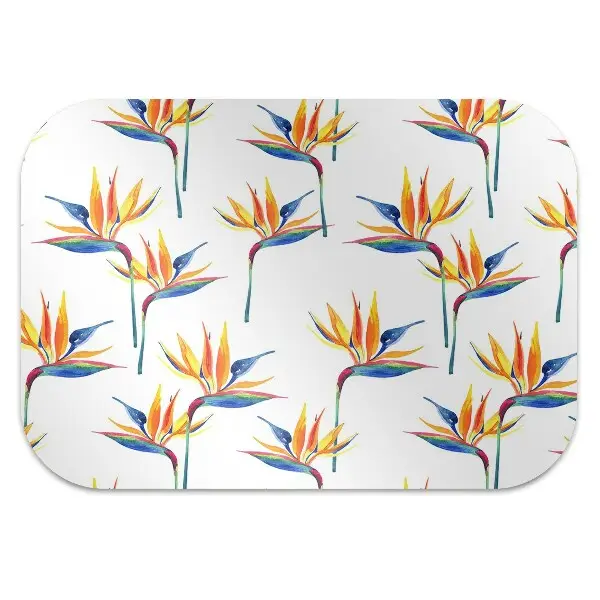protectie podea scaun birou flori colorate