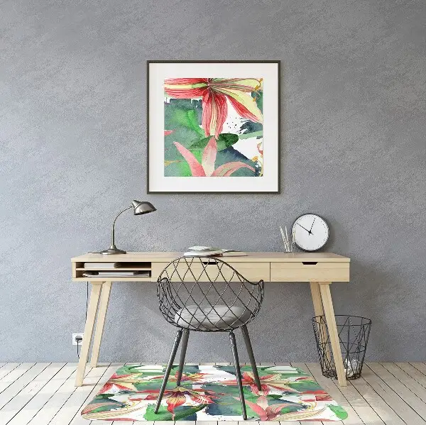 Covoras pentru protectie pardosea floare Hippeastrum