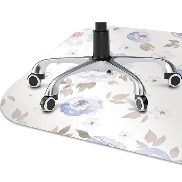 Covoras pentru protectie pardosea flori pastel
