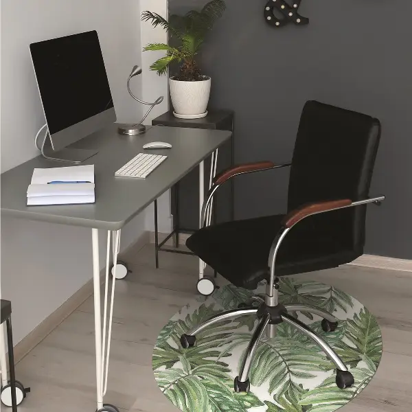 Covoras pentru protectie pardosea frunze tropicale