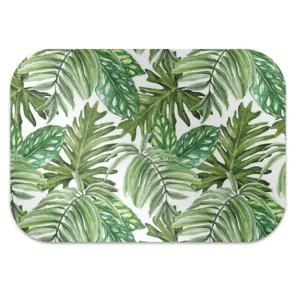 Covoras pentru protectie pardosea frunze tropicale