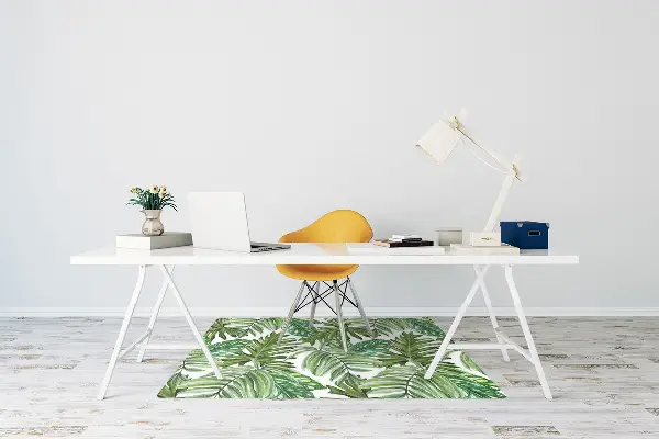 Covoras pentru protectie pardosea frunze tropicale