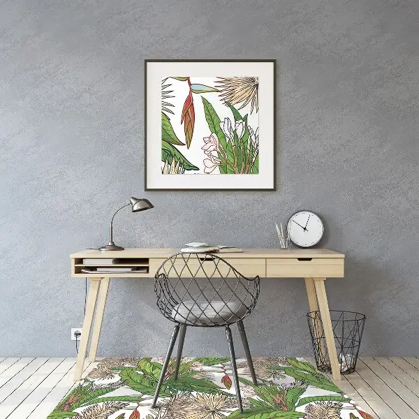 protectie podea scaun birou jungla tropicala