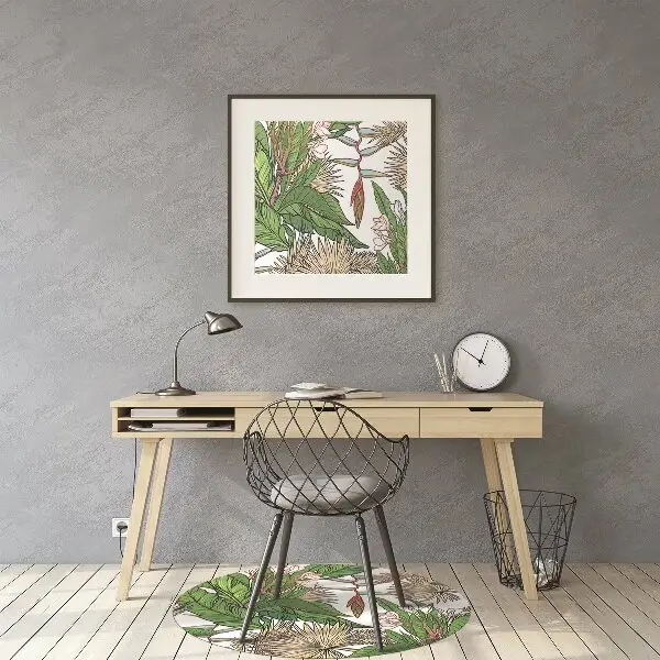 protectie podea scaun birou jungla tropicala