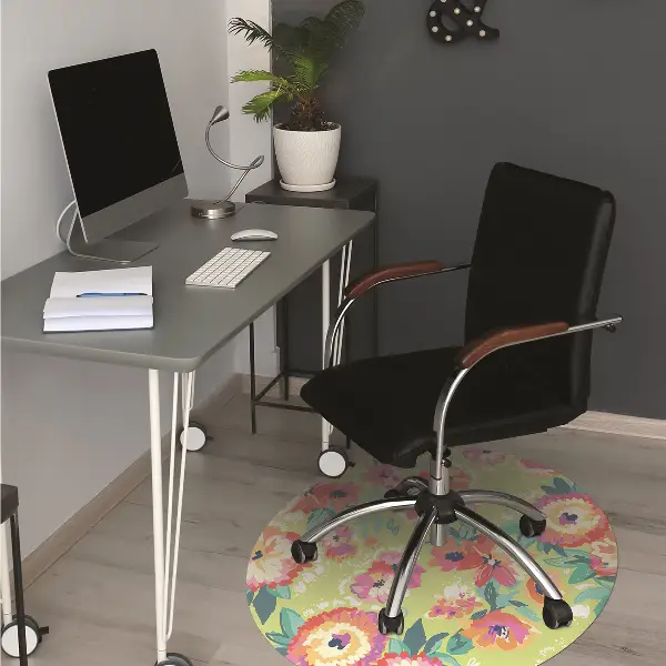 protectie podea scaun birou gradina cu flori