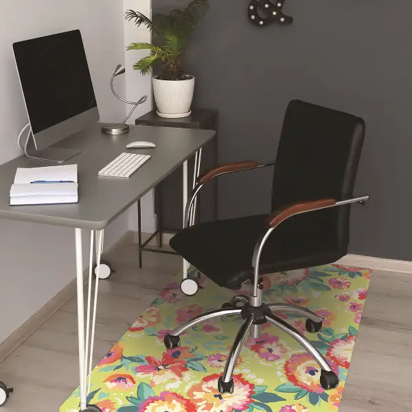 protectie podea scaun birou gradina cu flori