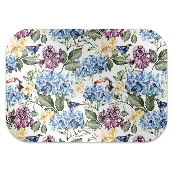 protectie podea birou flori retro