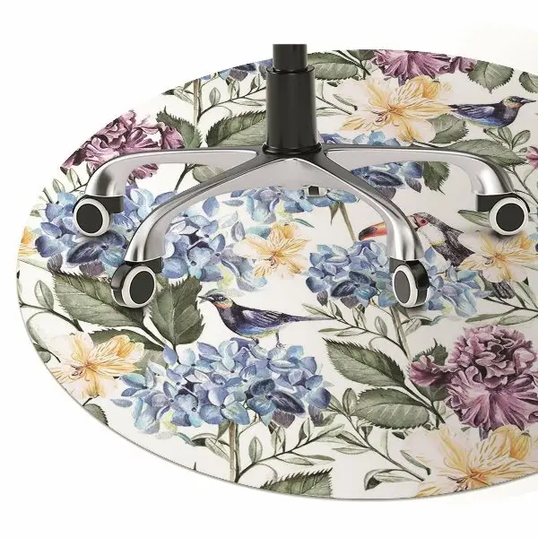 protectie podea birou flori retro