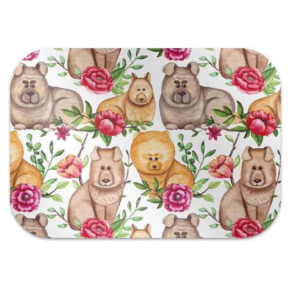 protectie podea scaun Chow chow câini