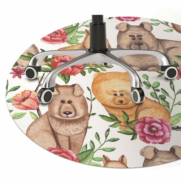 protectie podea scaun Chow chow câini