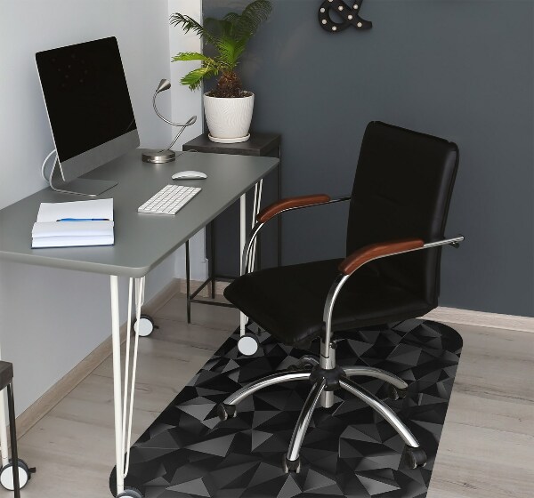 protectie podea scaun abstractizare negru