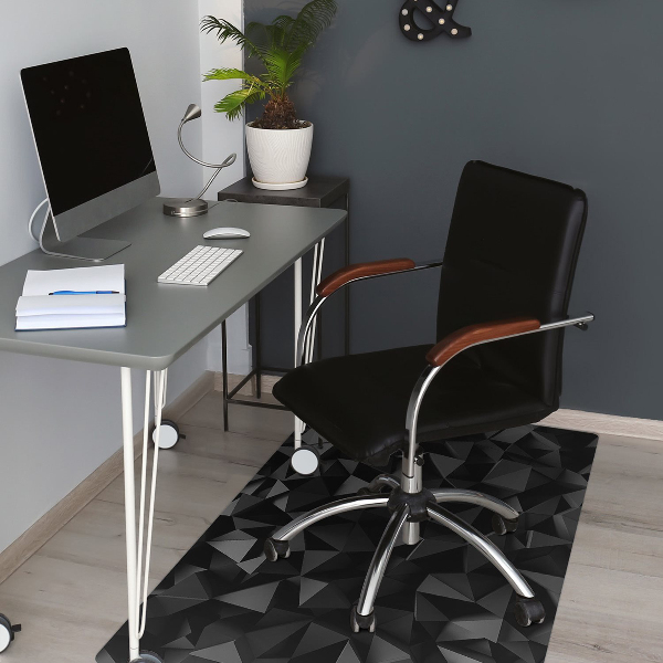 protectie podea scaun abstractizare negru