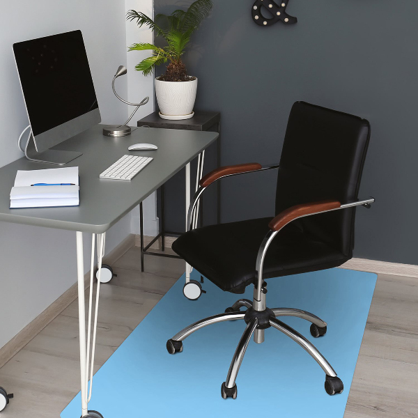 covoras protectie podea culoare albastru Pastel