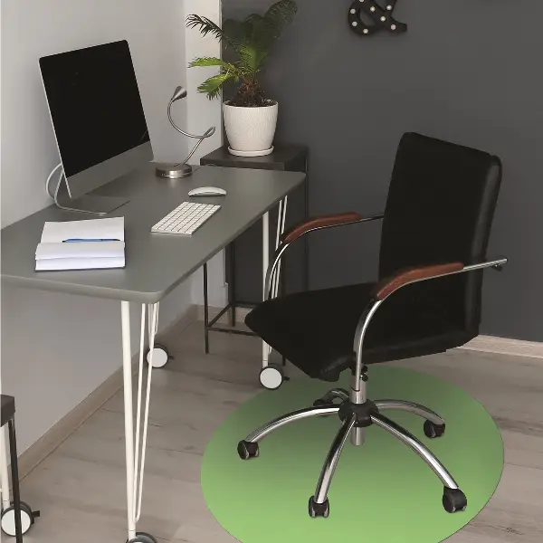covoras protectie podea de culoare verde Pastel