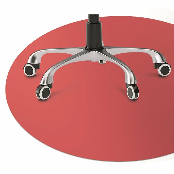 protectie podea scaun culoare rosie