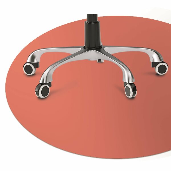 protectie podea scaun birou portocaliu de culoare Pastel