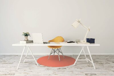 protectie podea scaun birou portocaliu de culoare Pastel