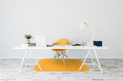 protectie podea birou Închis de culoare galbenă