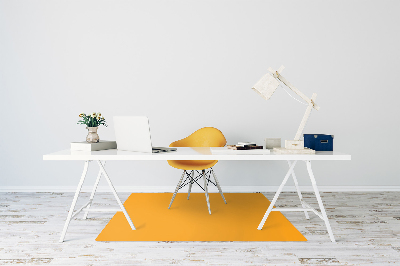 protectie podea birou Închis de culoare galbenă