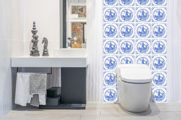 Panou perete Moara de vânt în stil Azulejos