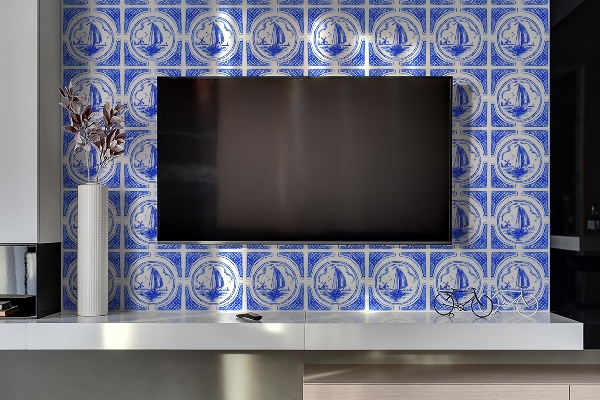 Panou decorativ pvc Barcă decorativă Azulejos