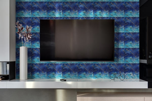 Panou decorativ pvc Marmură albastră
