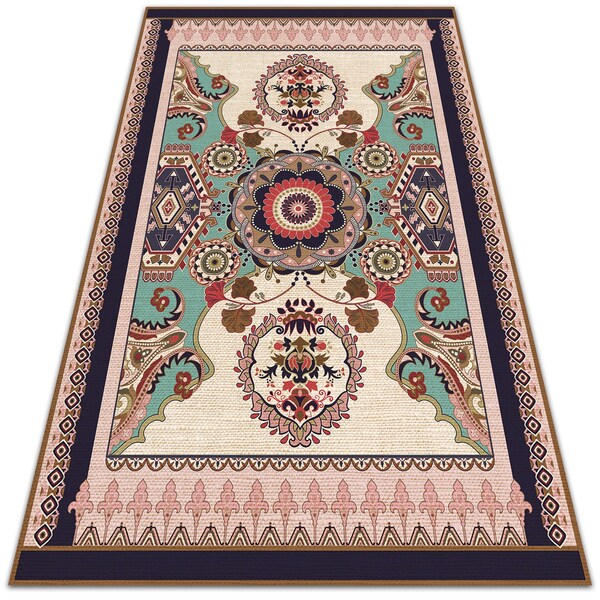 Covor interior din vinil Flori geometrice
